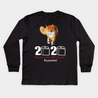 Fox 2020 The year when shit got real Kids Long Sleeve T-Shirt